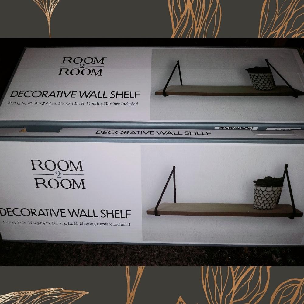 3 total NEW wall shelves